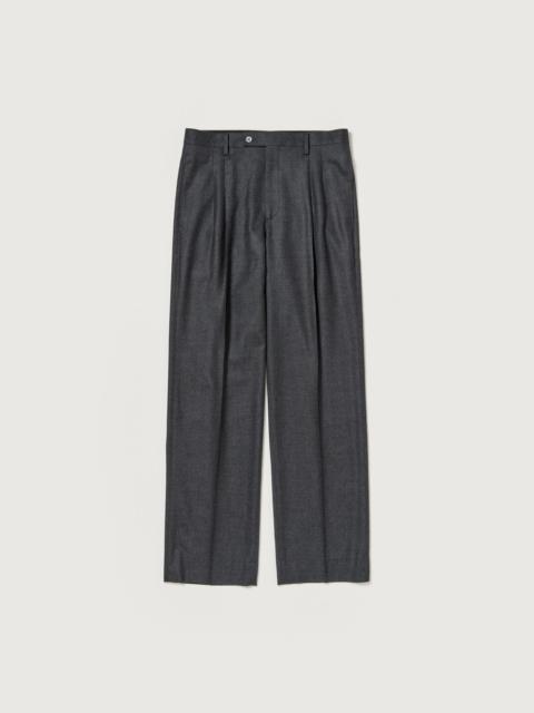AURALEE SUPER LIGHT WOOL TWO-TUCK SLACKS