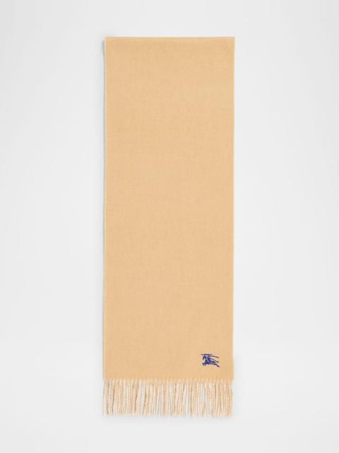 Burberry Men's Reversible Cashmere Scarf with EKD Embroidery