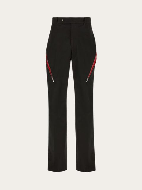 TAILORED TROUSERS WITH ZIP DETAIL