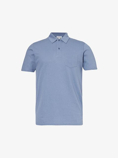 Riviera regular-fit short-sleeve cotton-knit polo shirt