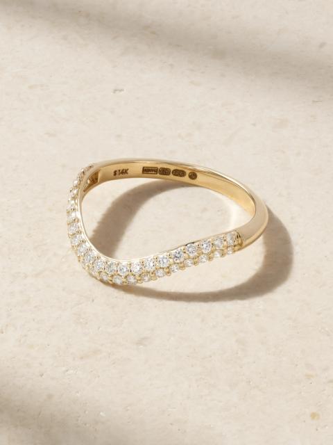 STONE AND STRAND Anjelica 14-karat Gold Diamond Ring