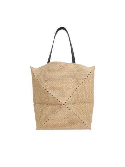 Loewe woven straw tote bag