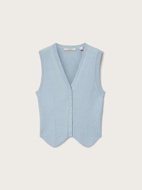 ALLSAINTS CRUZ RIBBED KNITTED WAISTCOAT