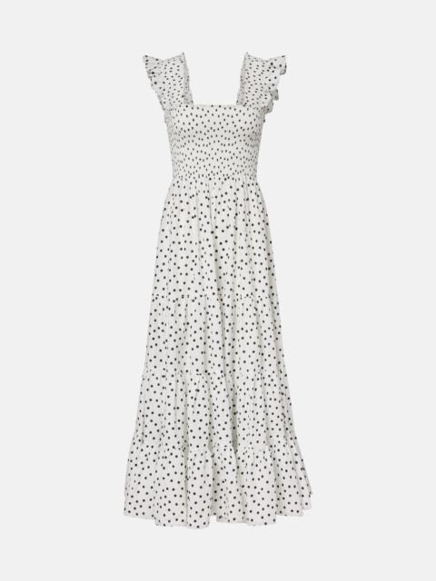 RIXO Kendall polka-dot cotton maxi dress