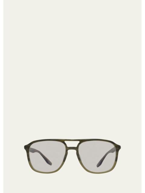 BARTON PERREIRA Men's Gyalis Acetate Square Sunglasses