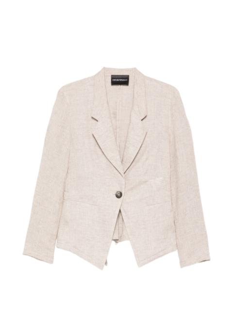 EMPORIO ARMANI single-button blazer