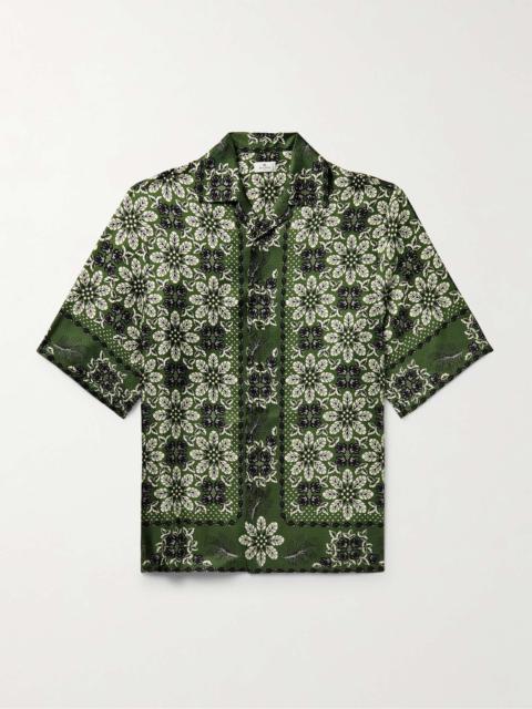 Etro Camp-Collar Printed Silk-Twill Shirt