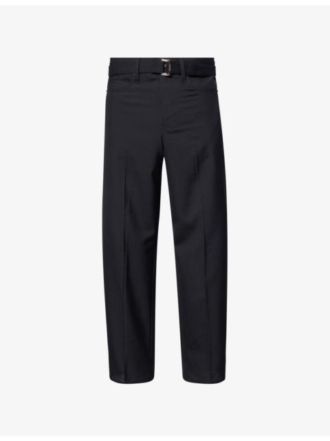sacai Classic Straight-Leg Wool-Blend Suiting Pants
