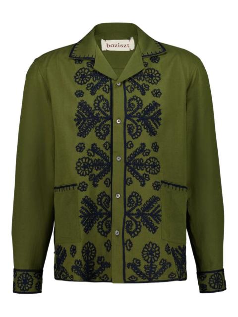 baziszt embroidered long-sleeve shirt