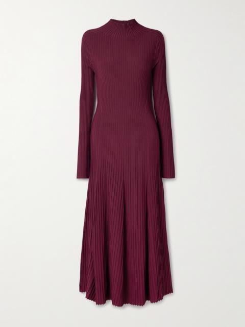 ADAM LIPPES Tabitha Ribbed-knit Midi Dress