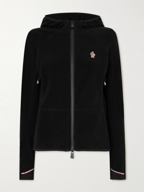 Moncler Grenoble Appliquéd Hooded Fleece Jacket