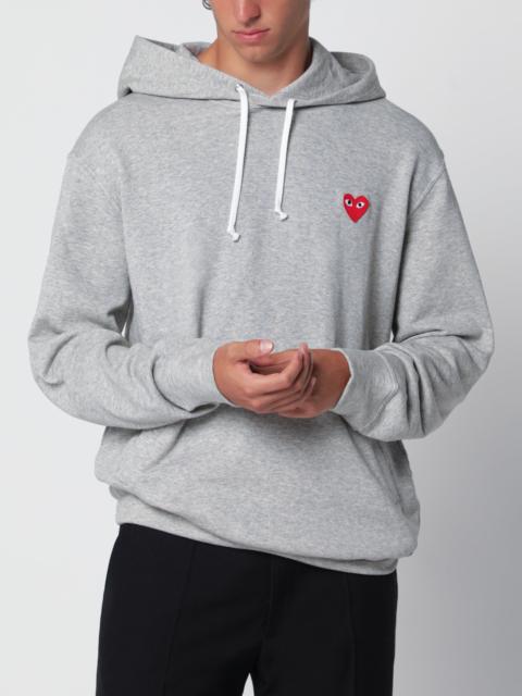 Comme des Garçons PLAY Grey cotton hoodie