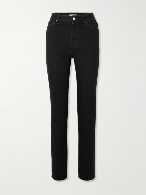 Totême Garderob mid-rise slim-fit jeans Black