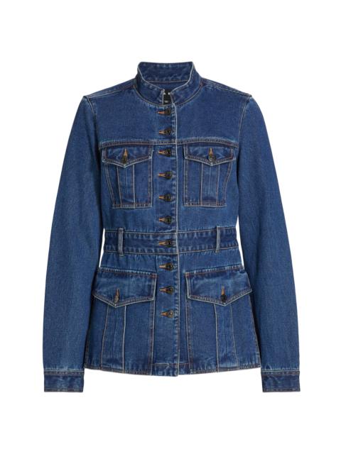 VERONICA BEARD Women's Tika Denim Jacket - Bright Blue