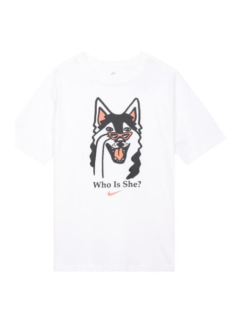 Nike (WMNS) Nike AS W Nike Sportswear BF Tee Dog HBR White DJ1846-100