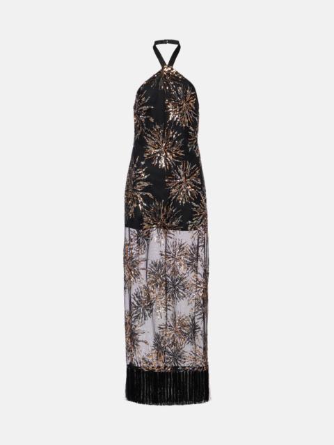 Taller Marmo Nina Soleil sequined maxi dress