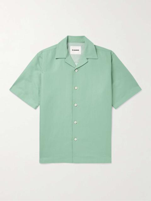 Jil Sander Camp-Collar Linen and Cotton-Blend Drill Overshirt