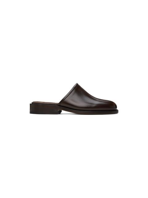Lemaire Brown Square Mules
