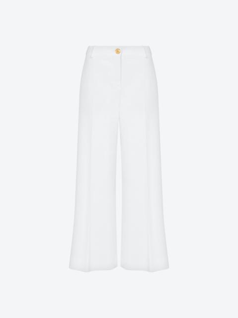 Moschino GOLD BUTTON CADY CROPPED TROUSERS