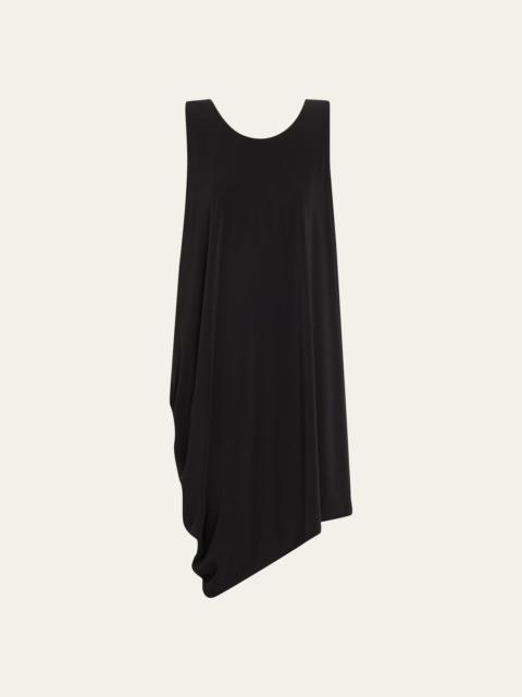 ISSEY MIYAKE Drape Jersey-36 Asymmetric Dress