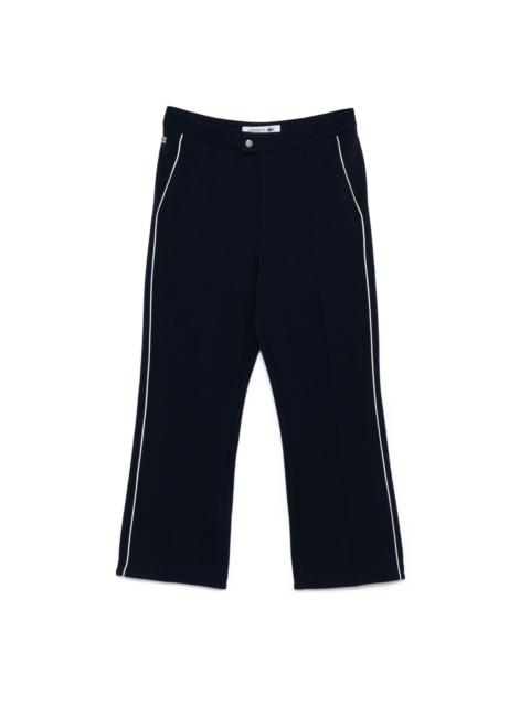 embroidered-logo trousers