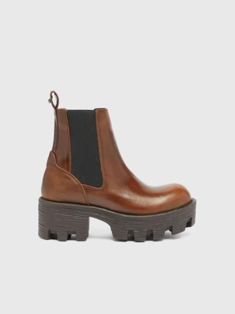 Diesel D-HAMMER-CHELSEA BOOTS IN LEATHER