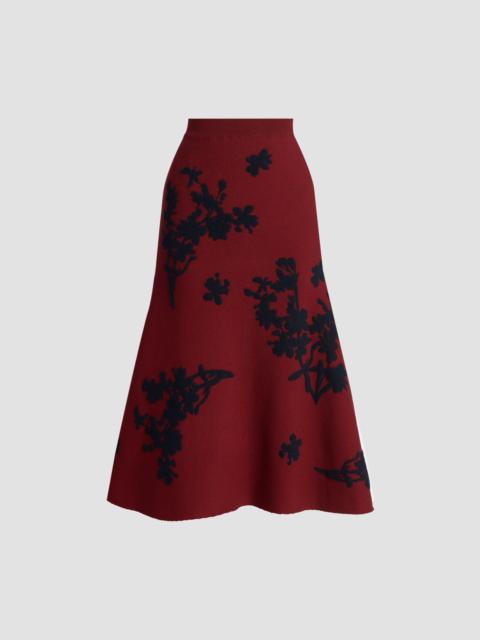 Erdem JACQUARD MIDI KNIT SKIRT