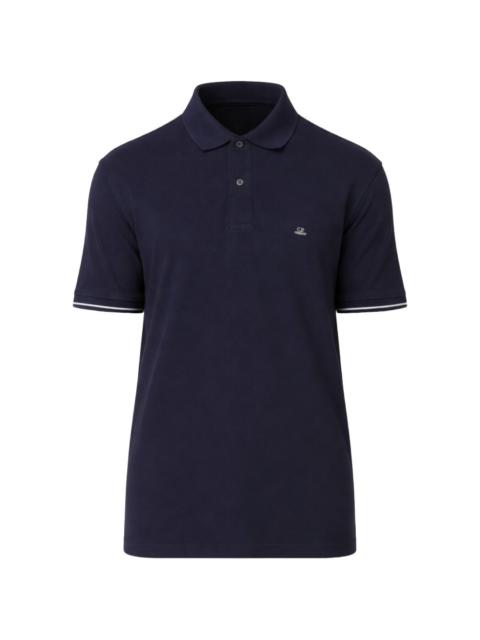 C.P. Company logo-patch polo shirt