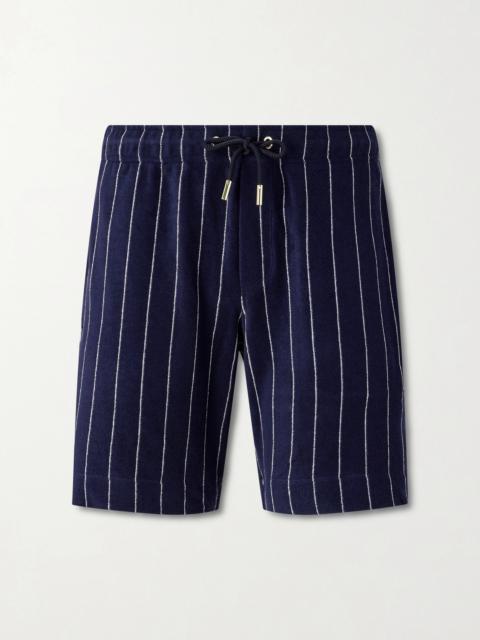 ORLEBAR BROWN Trevone Striped Cotton-Terry Shorts