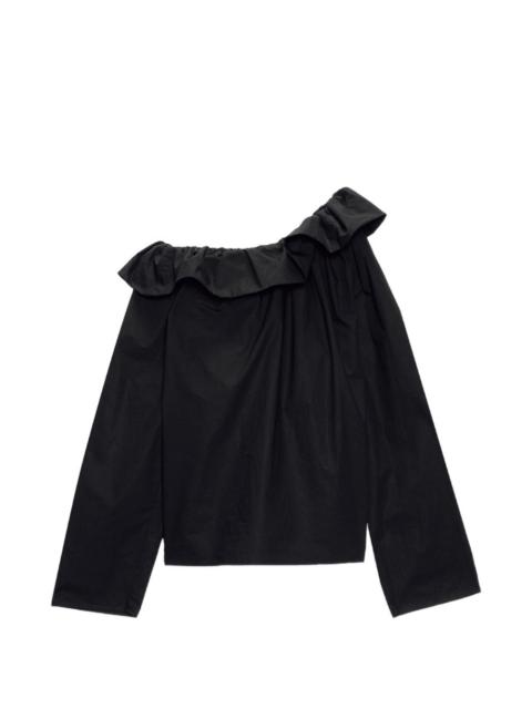MSGM ruffled-neck blouse