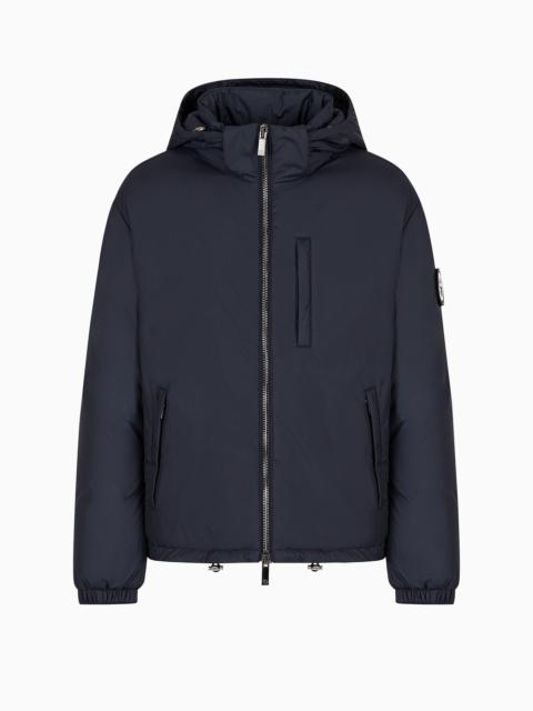GIORGIO ARMANI Hooded blouson with goose-down padding ASV