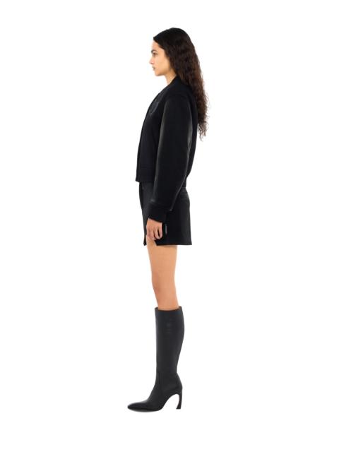 Off-White Velvet-Coated Meteor Mini Skirt