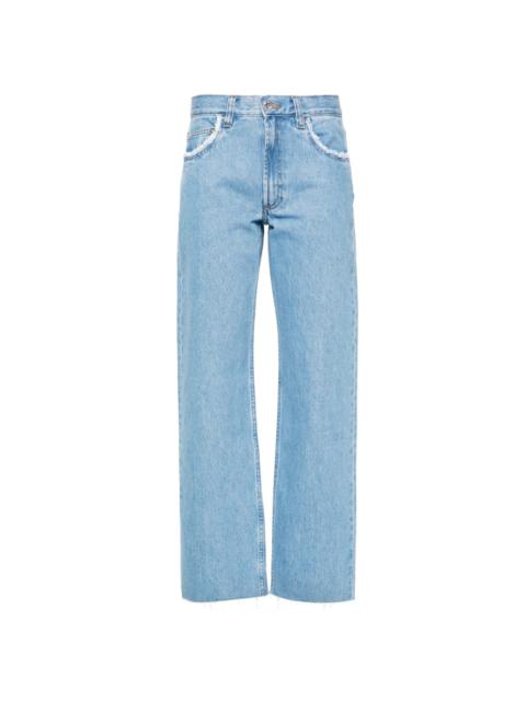 A.P.C. frayed straight jeans