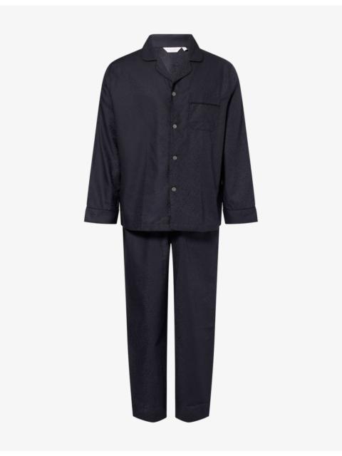 Derek Rose Paris Floral Cotton Pyjama Set