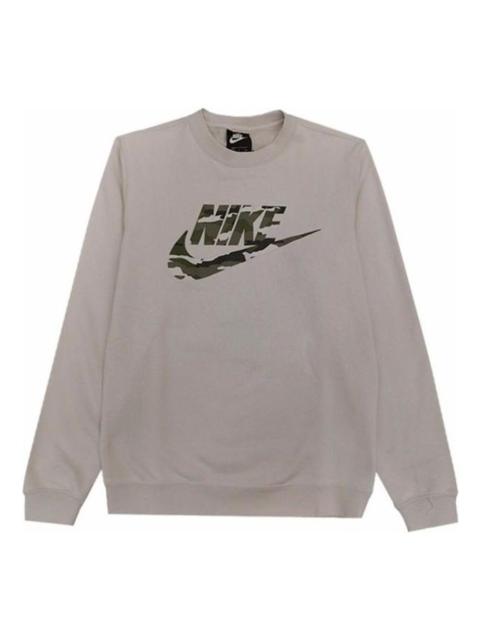 Nike Nike Camo print logo sweatshirt 'White' CU4526-070