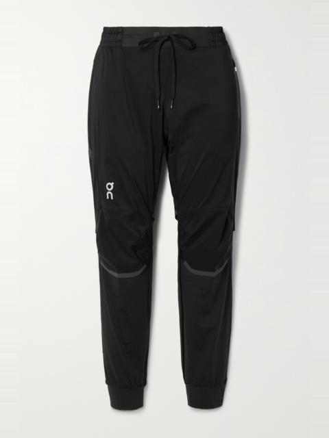 On Paneled shell and tech-jersey track pants