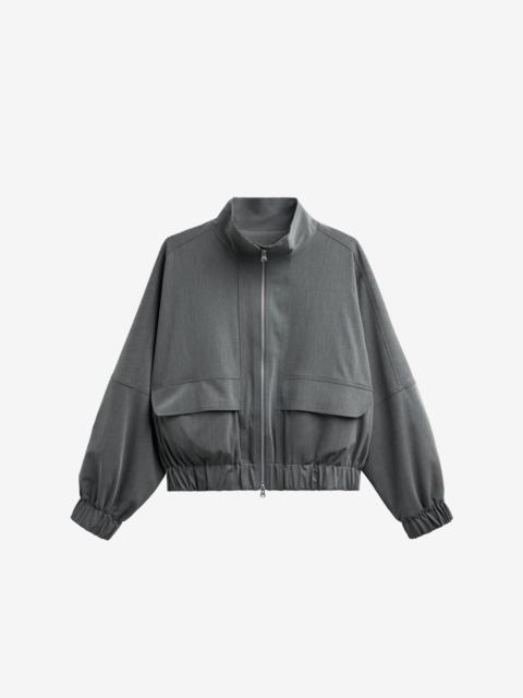 The Frankie Shop Veere Blouson Jacket - Grey