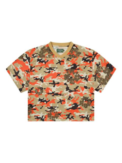 DENIM TEARS camouflage wreath mesh T-shirt