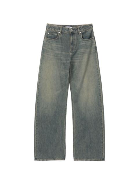 Helmut Lang washed panelled jeans