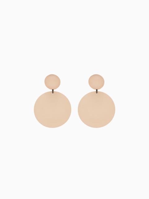 EMPORIO ARMANI ROUND PENDANT EARRINGS