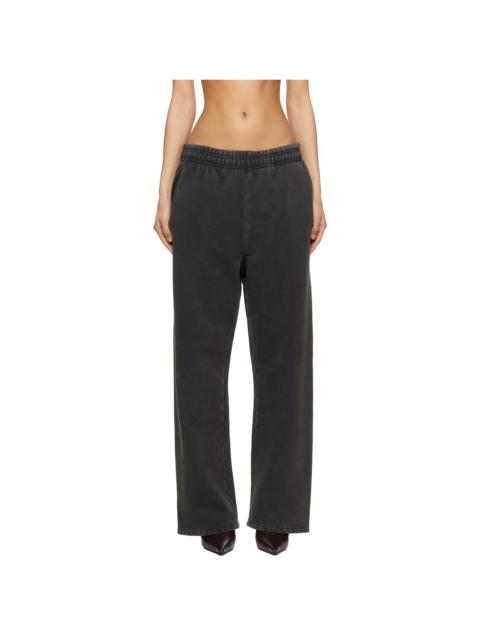 entire studios Black Straight Leg Sweatpants