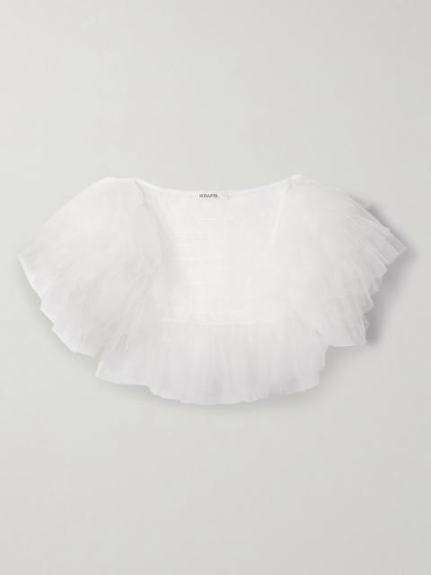 RODARTE Layered tulle jacket White