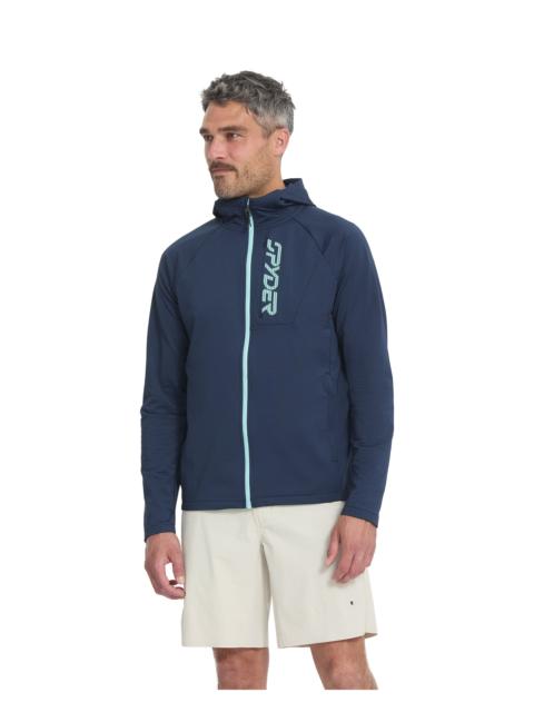 SPYDER Men's GridWeb™ Fleece Hoodie - True Navy