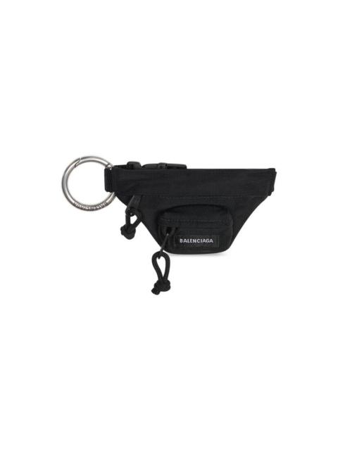 BALENCIAGA Micro Beltpack Bracelet Keychain in Black