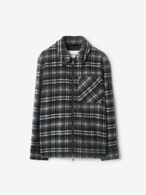 Burberry Check Wool Overshirt