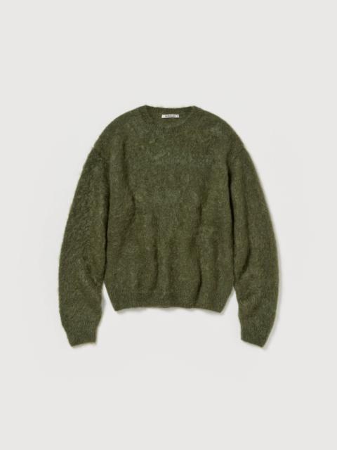 AURALEE BRUSHED SUPER KID MOHAIR KNIT P/O