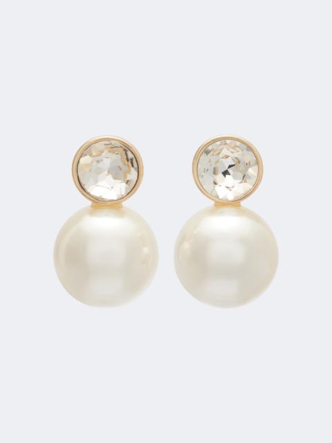 CAROLINA HERRERA Crystal-embellished earrings