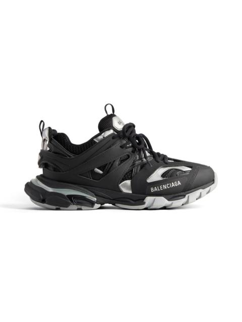 Men's Track Sneaker  in Black/silver