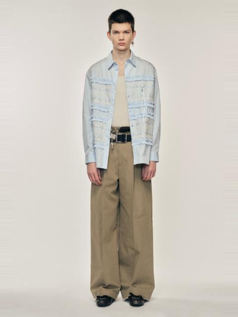 Simone Rocha Lace Ribbon Trim Easy Shirt