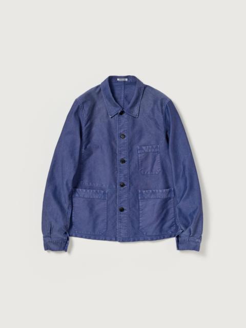 AURALEE GARMENT-DYED ORGANIC COTTON HEAVY MOLESKIN COVERALL